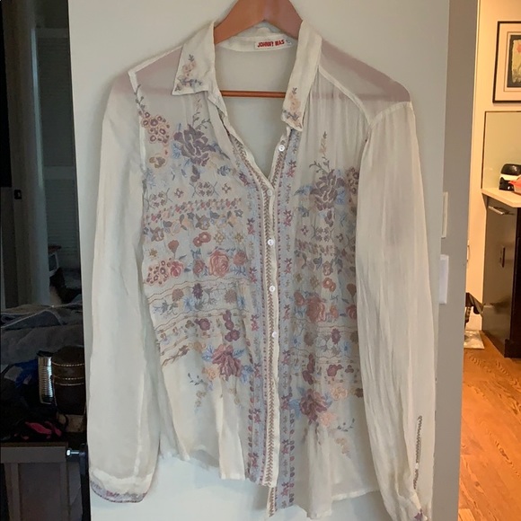 Johnny Was Tops - Johnny Was cream top